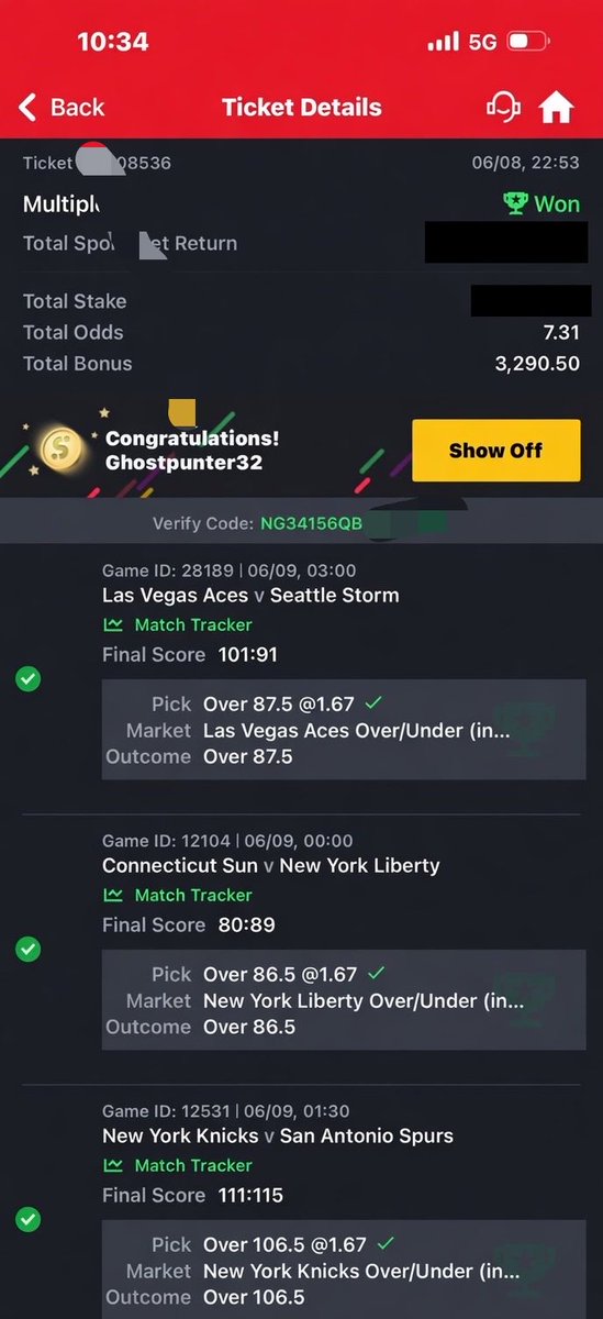ghostpunter321's tweet photo. Mid night 7 odds boom 💥 https://t.co/HLFCLJGhJs
