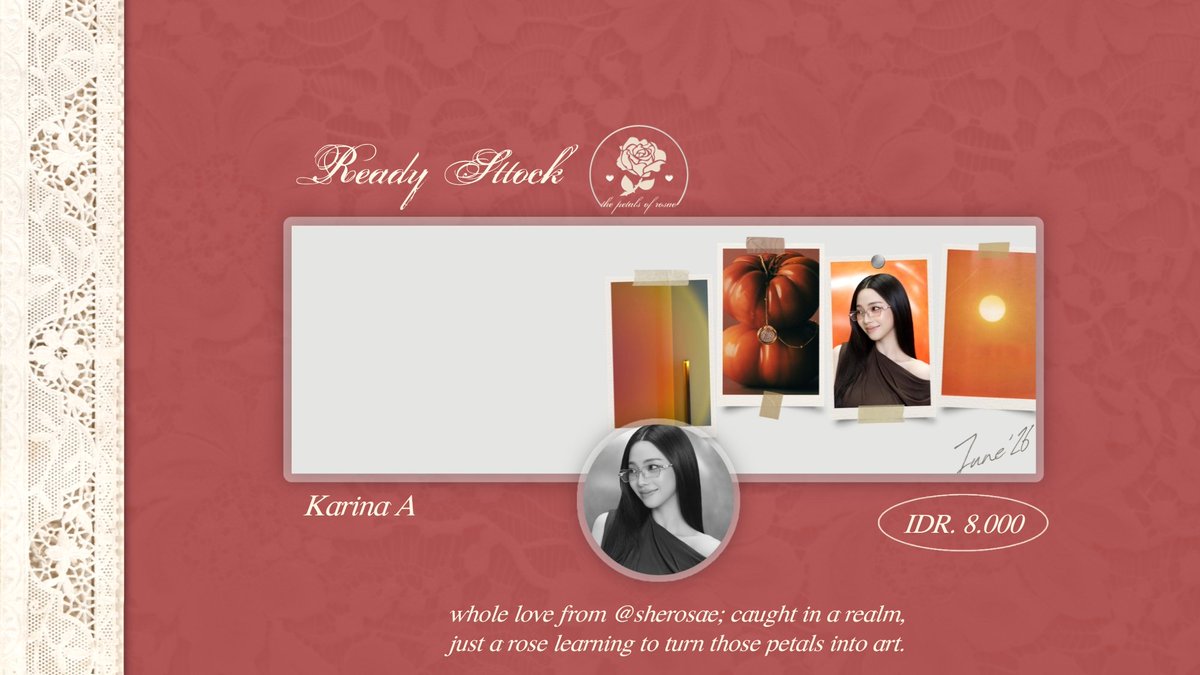 sherosae's tweet photo. help repost or retweet. Thank you! <33

here's to you: i have ready-to-use layout karina in stock! please take this chance to beautify your profile. kindly DM me if you’re interested! ☻♥︎

⦅ #bealanja #bealanja ⦆ https://t.co/jko3BxkwCn