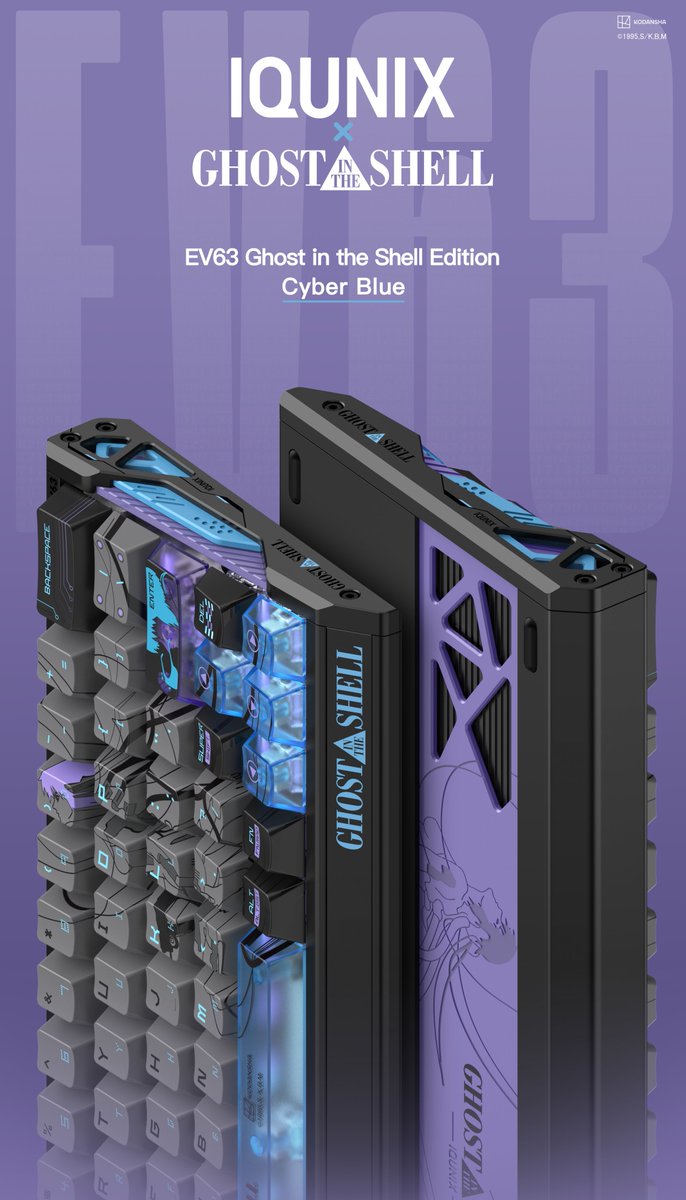iQunix's tweet photo. Cyber Blue, Section 9 approved. 💙
https://t.co/QI3BS5G1aJ
#EV63GhostintheShell https://t.co/XFH9WcsKgc