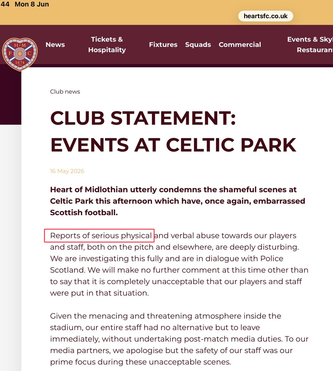 johnjh67's tweet photo. @DP89741 @HMFC_1874_ Now search for “serious physical“ assault😂 https://t.co/pohB1lb8vb