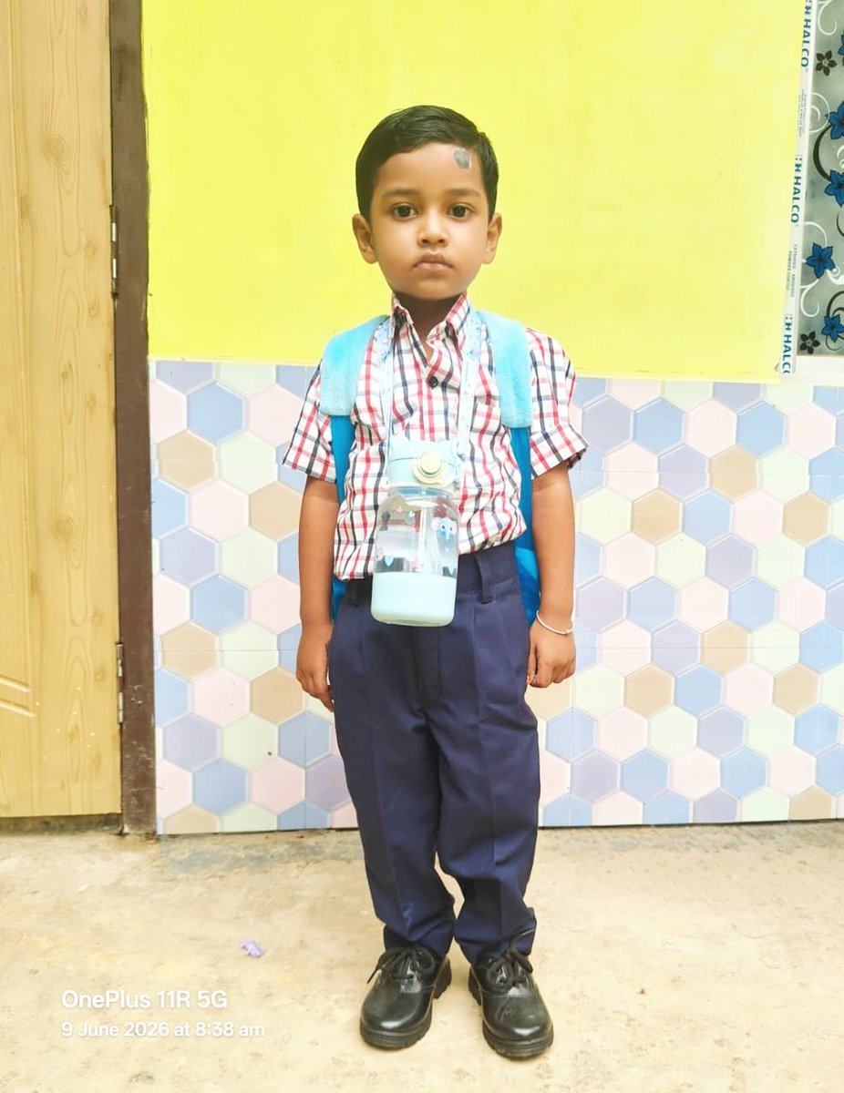 AzarSahin's tweet photo. Alhamdulillah ❤️ 

Today, 09/06/2026, marks a very special milestone — my nephew Rafat Md Azar Laskar's first day of school (Nursery) at Blossom World Senior Secondary School (BWSSS), Silchar.

May Allah bless him with a bright future, good health and a long, meaningful life. 🤲 https://t.co/QeXSrI5ILa