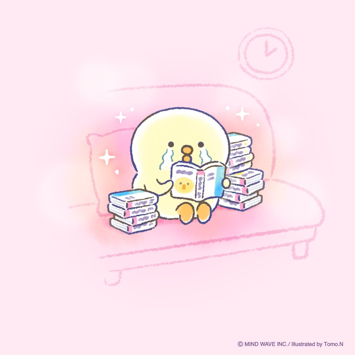 piyokomame_mw's tweet photo. うっかり夜中に名作漫画を一気読み！
途中で止められないよ〜〜〜

#ぴよこ豆 #マインドウェイブ #ひよこ https://t.co/UyJhA1CGYV