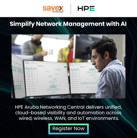 SavexTechnology's tweet photo. AI-native networking. Zero Trust security. Smarter edge control.

HPE Aruba Networking Central helps simplify IT operations, deliver faster insights, and scale confidently with HPE GreenLake.

Know more: https://t.co/mJmN1MptIq

#SavexTechnologies #HPEAruba #AINetworking https://t.co/aVvUmxMiz8