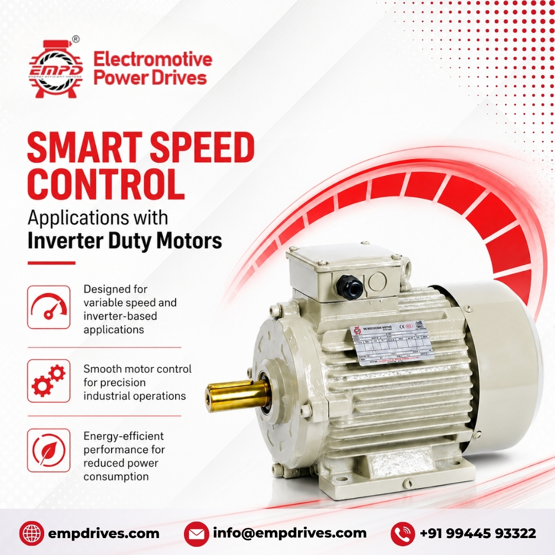 EMP_Drives's tweet photo. 🎛️ Smart Speed Control Applications with Inverter Duty Motors ⚙️⚡
Modern industries need flexible and energy-efficient motor solutions for precise speed control and smooth machine operation. 
📍 Coimbatore
 📞+91 99445 93322
 🌐https://t.co/36yeQT7jrv
#InverterDutyMotors https://t.co/zUXfPTHX7x