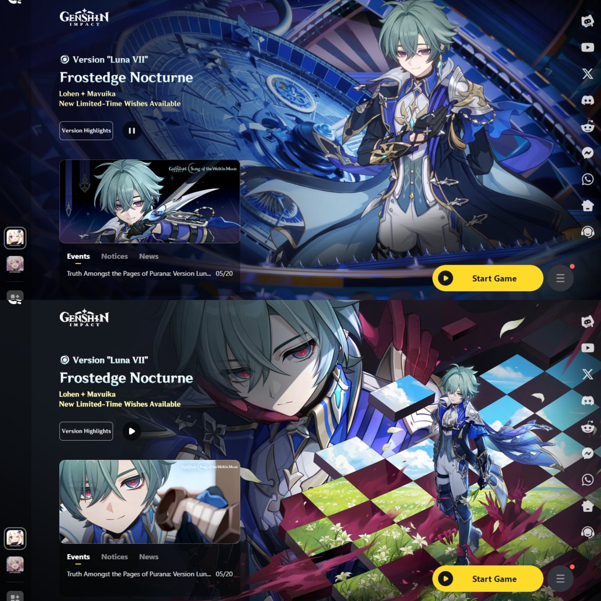 GenshinUniverse's tweet photo. LOHEN LAUNCHER FOR VERSION 6.6 (Phase 2)

#GenshinImpact https://t.co/Wa6OXft3qj