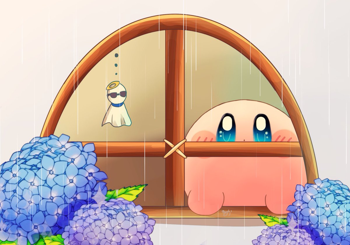 rorupoyo's tweet photo. 梅雨☔️
#カービィ https://t.co/VSVlek7en2