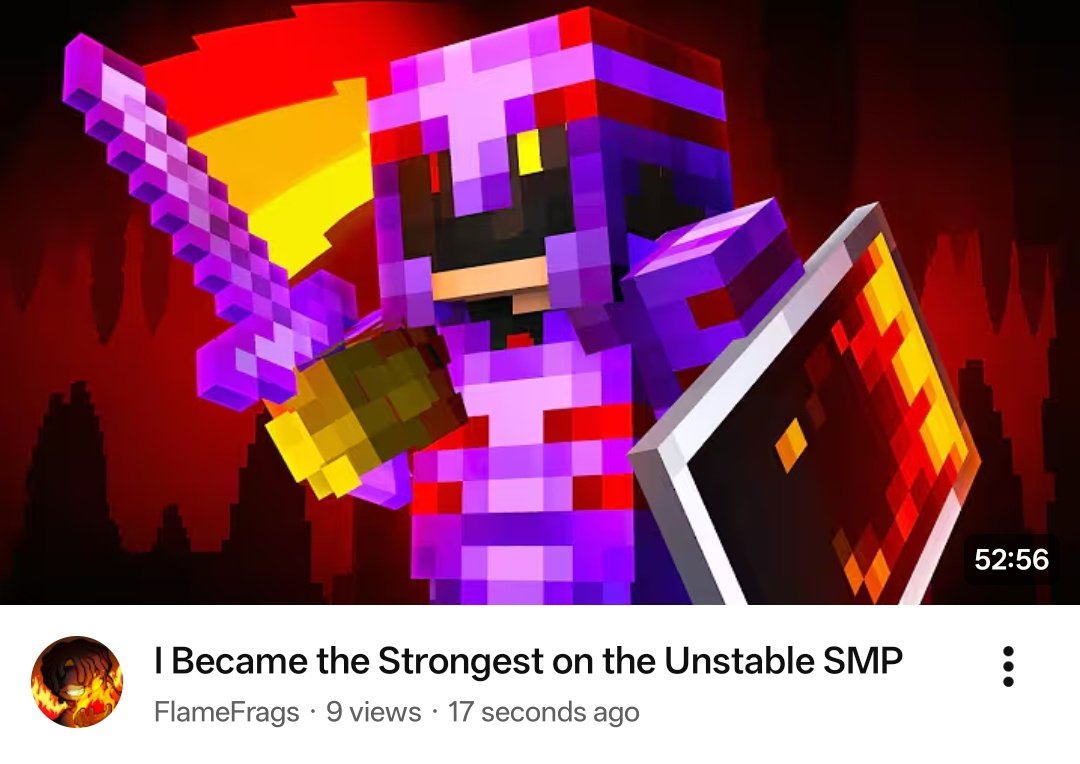wemmbupdates's tweet photo. UPDATE   [ Unstable Universe ]

Wemmbu appears in FlameFrags’ newest episode!
“I Became the Strongest on the Unstable SMP”
( link in replies ) https://t.co/kCOzy0tcvY
