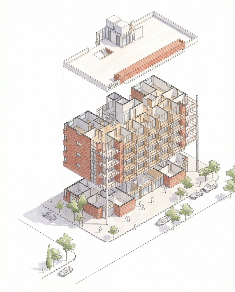 archmasterai's tweet photo. Professional building explosion axonometric decomposition diagram
https://t.co/K2Hx3EW7pe
#ExplodedAxonometric #ArchitecturalDiagram #IsometricDrawing #WatercolorRender #MarkerRender #AxonometricView #ArchitectureAnalysis #WhiteBackground #SoftLighting #ScaleFigure #8KDetail https://t.co/TJ5ng28nx8