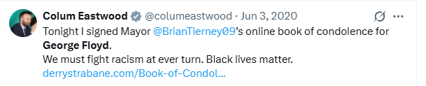 ThreeJacques's tweet photo. @columeastwood It's true. People in far away places shouldn't use such deaths to advance their politics. https://t.co/dlZJd4cZap