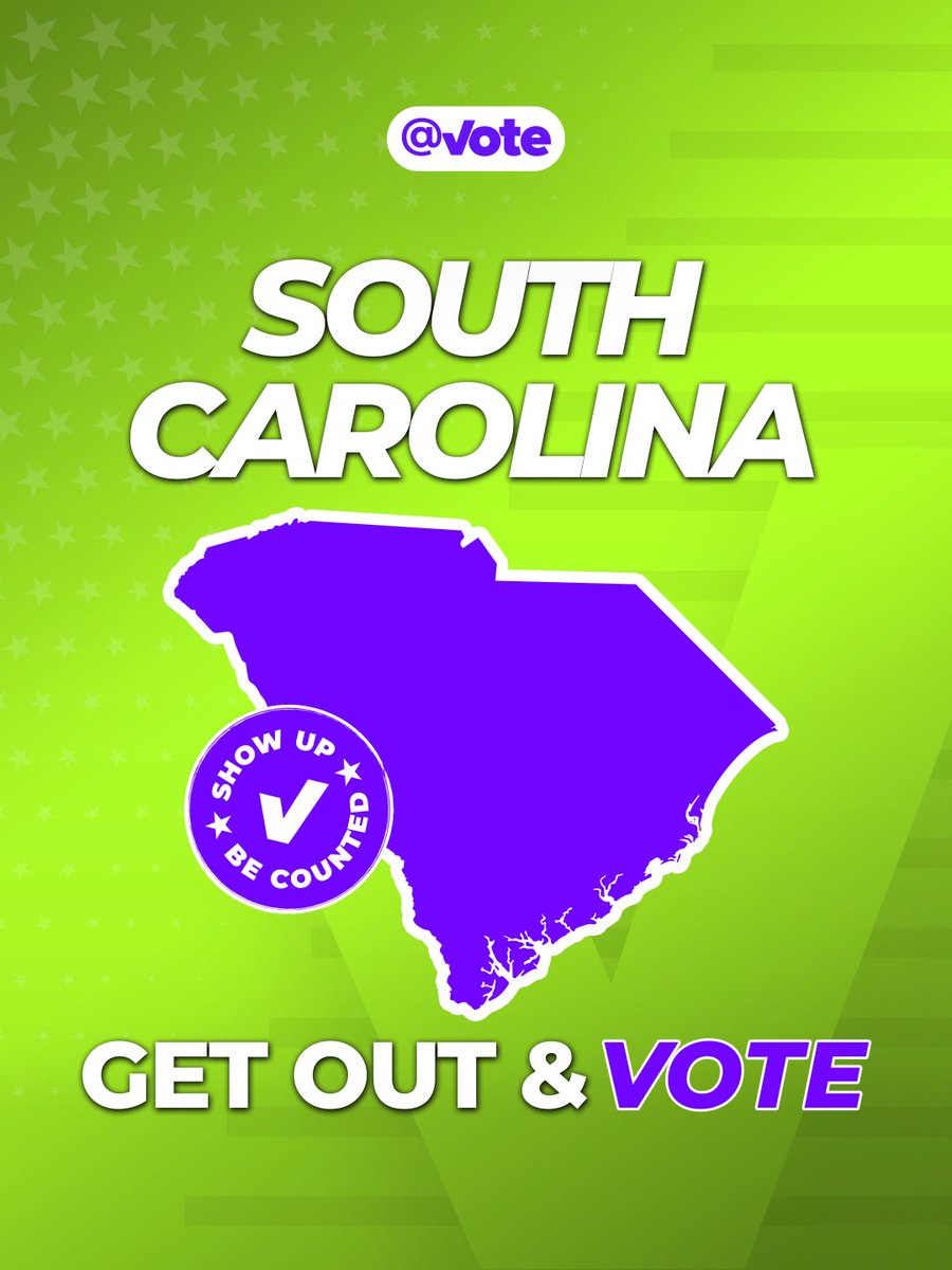 vote's tweet photo. 🗳️ SOUTH CAROLINA VOTERS:

Election Day is here. Take a few minutes, head to the polls, and be part of the decision. https://t.co/CBxz7DcGW9