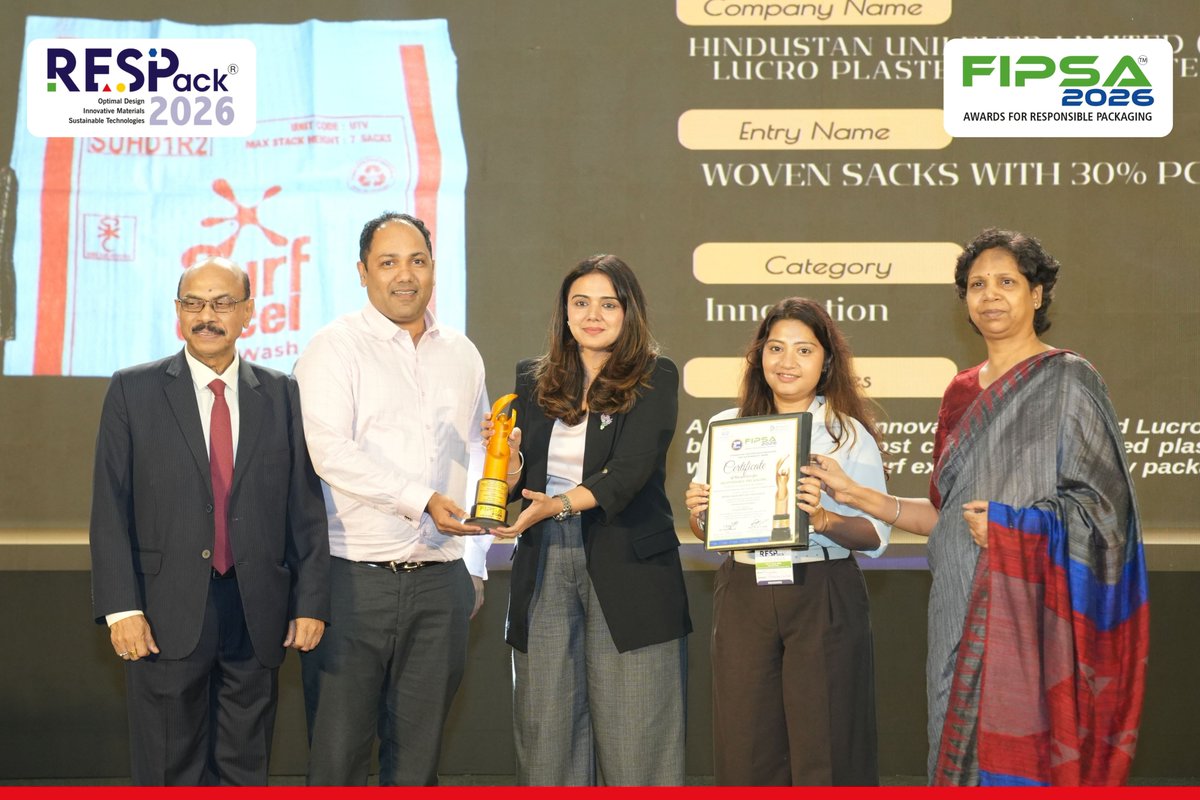Respackevent's tweet photo. 🏆 FIPSA Awards 2026 | Category E – Plastics Woven Sacks | Commercial Innovation Winners

Congratulations to all the winners recognized for excellence in packaging innovation, responsible solutions, and advancements shaping the future of packaging.

#FIPSA2026 #RESPack2026 https://t.co/wG7gQy7fJ3