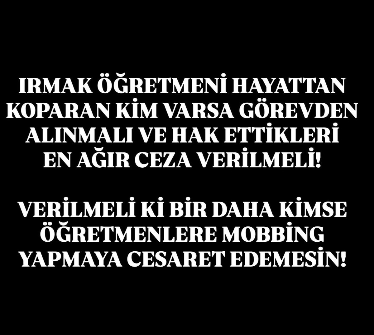 ogretmenlersyfs's tweet photo. Sorumlular görevden alınmalı ve yargılanmalı! 
#Irmaköğretmeniçinadalet https://t.co/NfNfoPOmsf