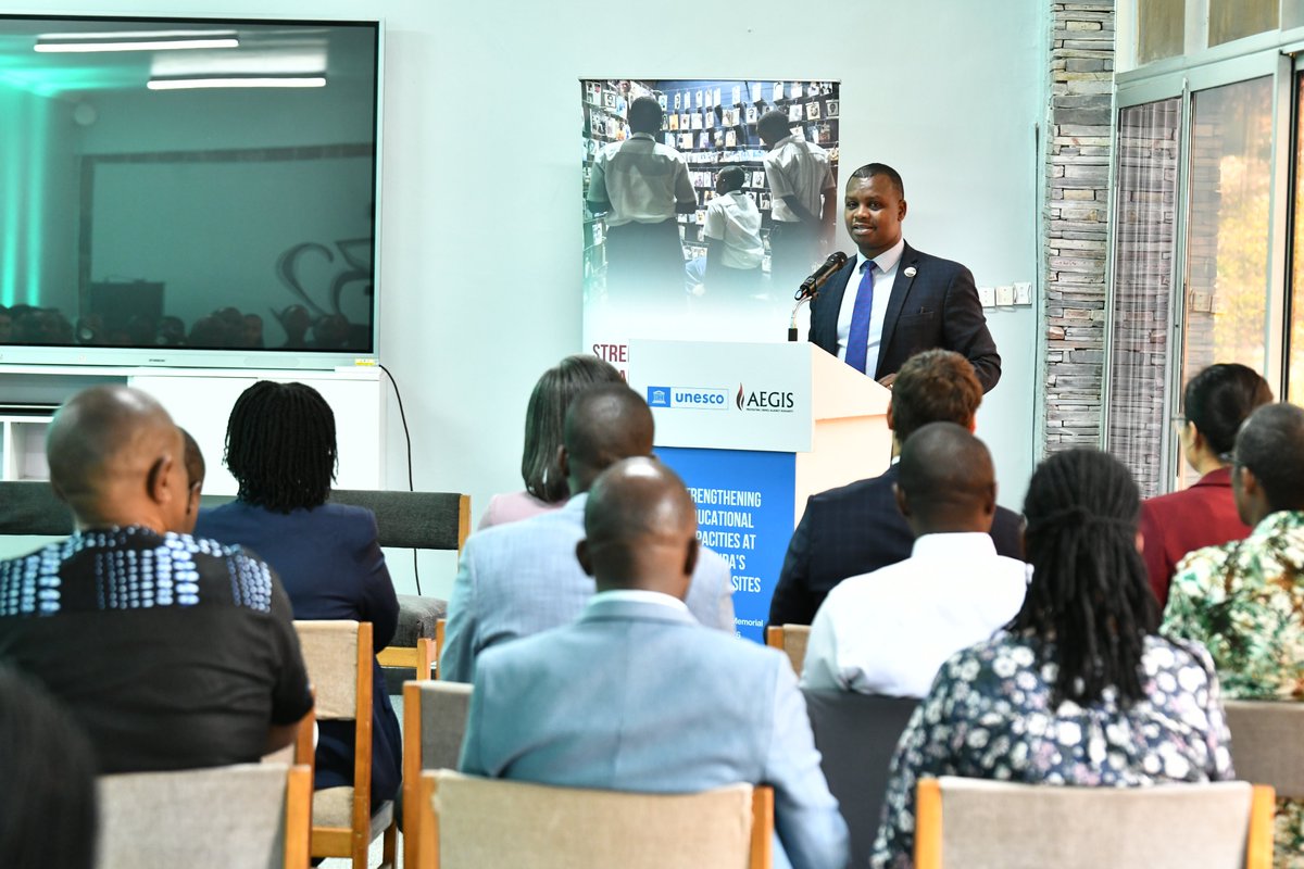 Aegis_Trust's tweet photo. "We are grateful to @UNESCO for its partnership and leadership, and to @Rwanda_Edu &amp; @Unity_MemoryRw for their continued commitment to ensuring that genocide education remains an integral part of Rwanda's journey toward unity, reconciliation &amp; sustainable peace."-@FreddyMutanguha https://t.co/BgEeRaFw69