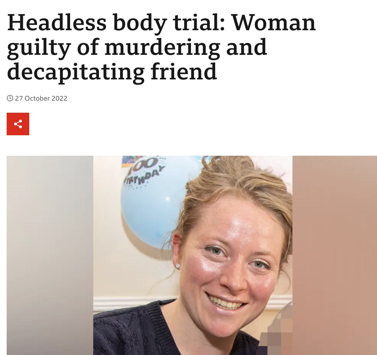 owenjonesjourno's tweet photo. @PatrickChristys In 2022, a white woman beheaded her friend.

Nothing from @PatrickChristys about white women beheading people. https://t.co/LxZ5gGjtFq
