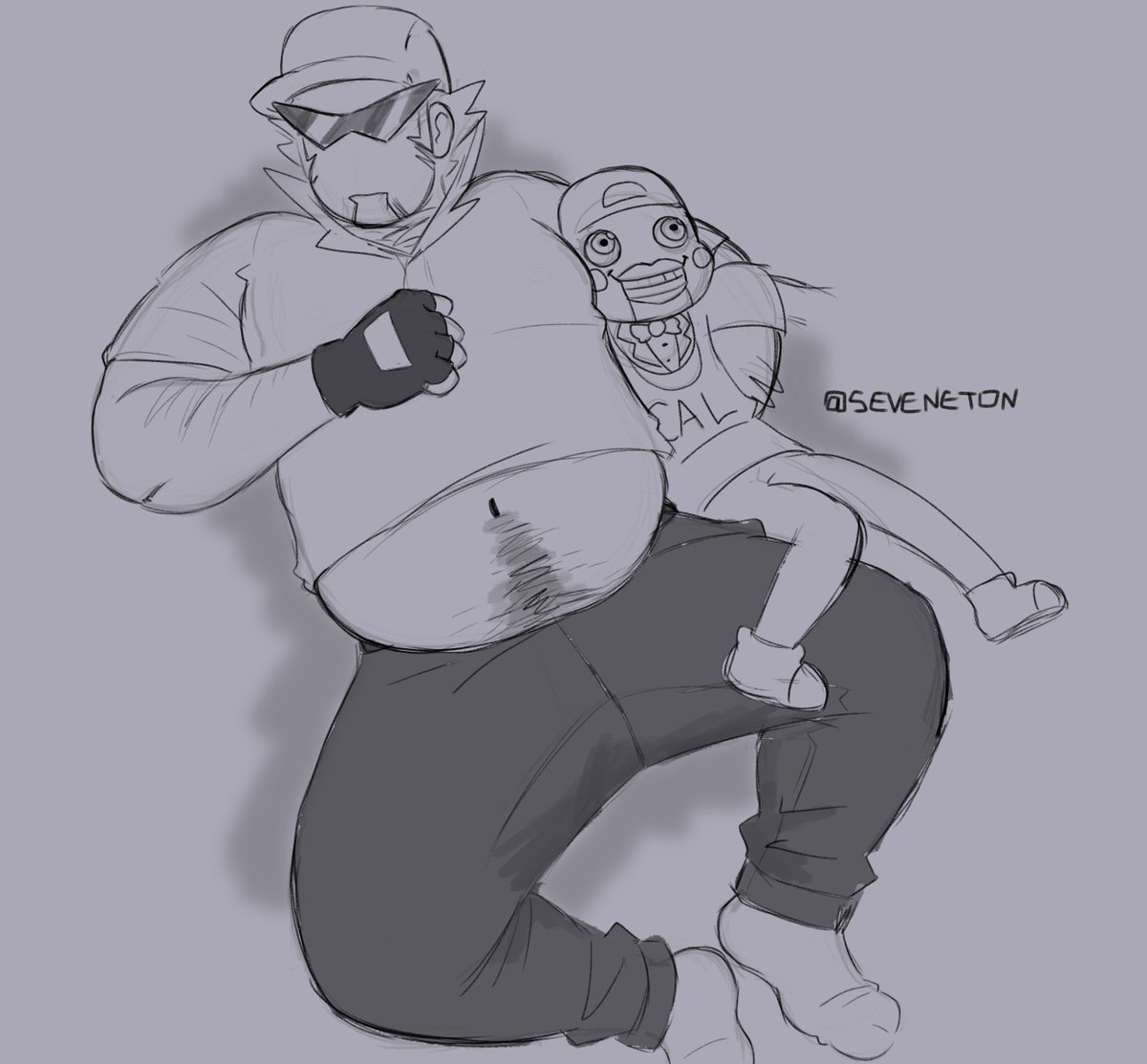 seveneton's tweet photo. Fat Bro Sketch https://t.co/MvzOxbesrQ