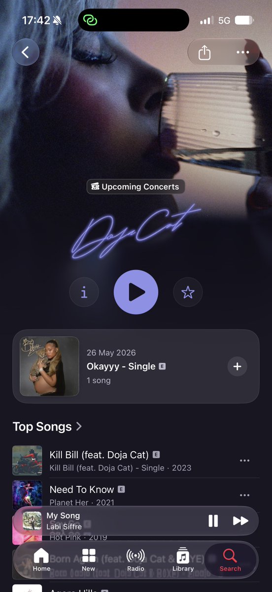 BrightMinho's tweet photo. ในหน้า Artist ของ Apple Music (iOS 27)
มีการอัปเดต UI ใหม่

แล้วความเจ๋งคือ ศิลปินสามารถเลือกใส่ฟอนต์ชื่อของตัวเองได้ด้วย !!!!!!!

ตายๆๆๅ เริ่ดมาก https://t.co/XINBvR2qOD
