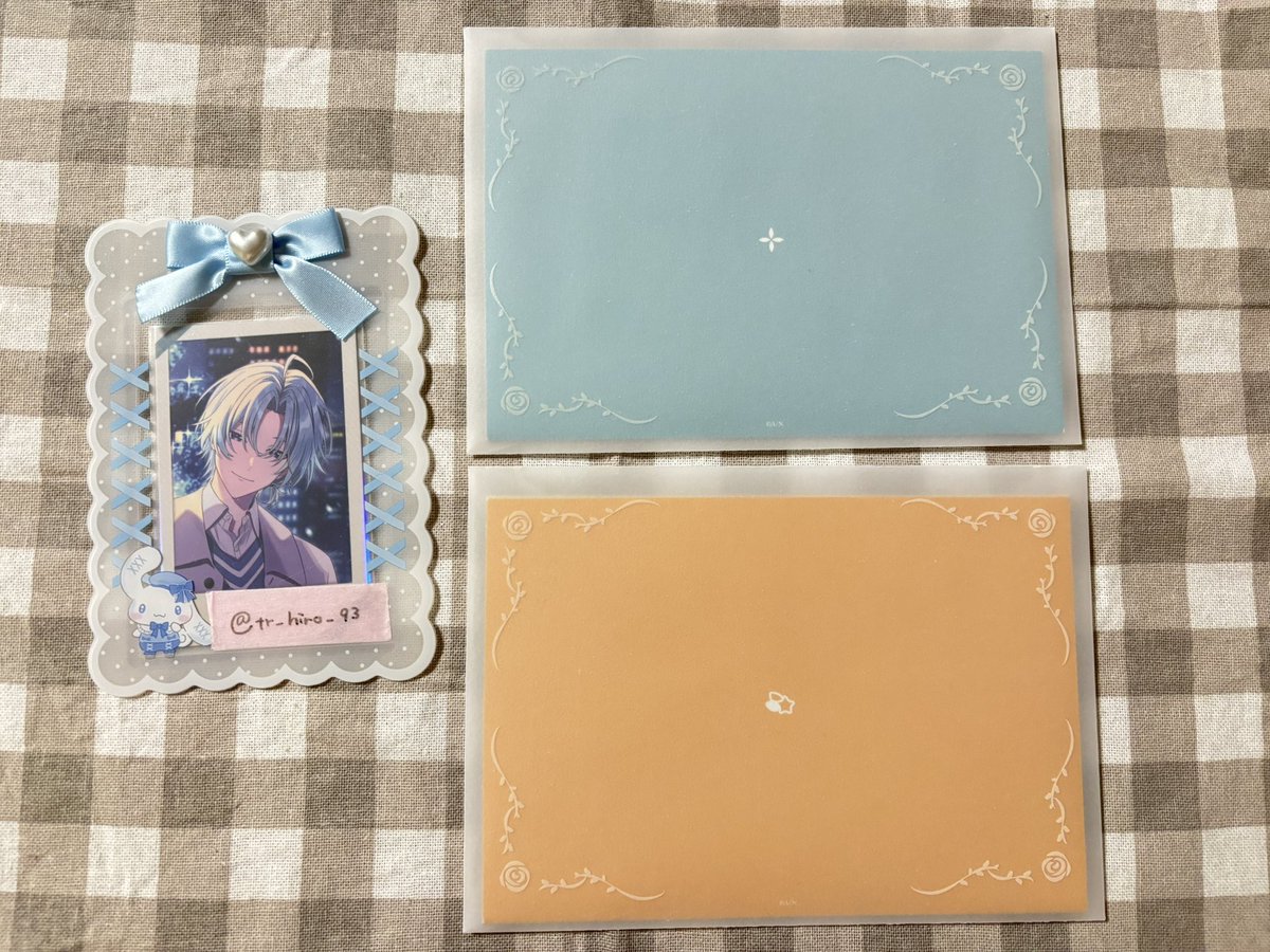 tr_hiro_93's tweet photo. 【交換】 にじさんじ Luminous Marriage ランダムフォト風カード A B OS特典 ポップアップカード

譲: 画像1.2枚目
求:画像3.4枚目参照

・郵送or大宮手渡し(要相談)
・まとめての方を優先させていただくため、返事にお時間いただきます。辞退の際は一言リプライお願いします。 https://t.co/Zb0CfrBj2P