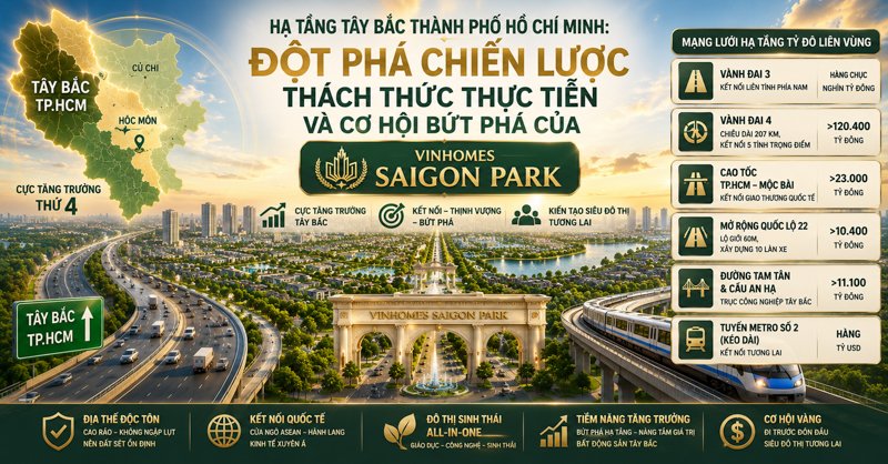 chodat_com_vn's tweet photo. Hạ Tầng Tây Bắc TP.HCM: Cơ Hội Đầu Tư Đột Phá Tại Vinhomes Saigon Park Hóc Môn https://t.co/S2XerkkLy8 #vinhomessaigonpark #hocmon #cuchi #hochiminhcity #homebuying #realestate #chodat #invest https://t.co/RZtJZeCiXr