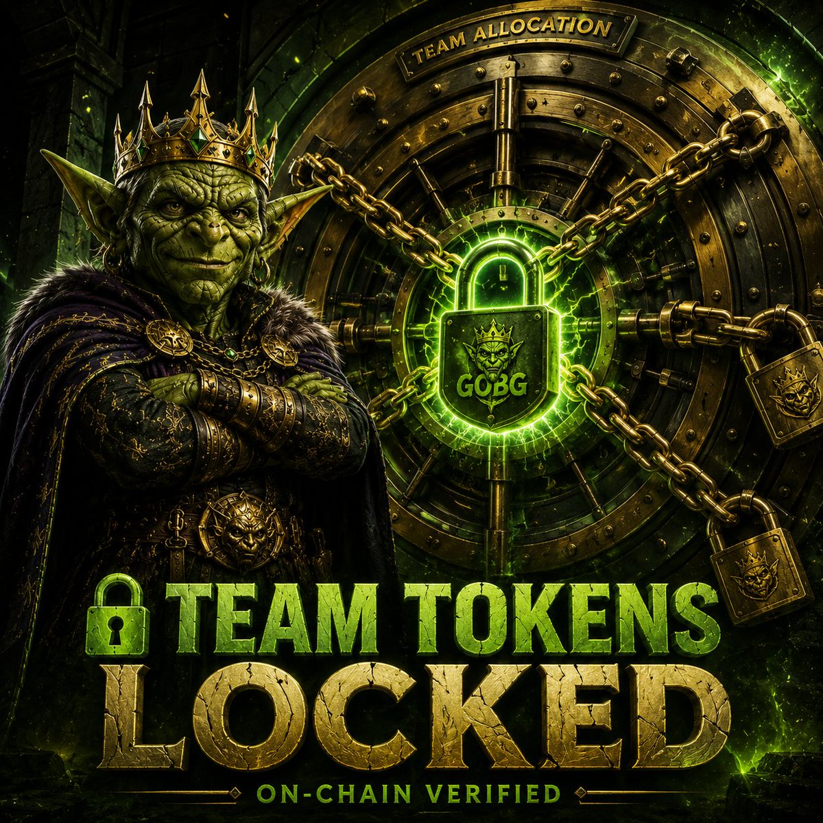 GOBG_Official's tweet photo. 🔒 TEAM $GOBG TOKENS LOCKED 🔒

The GOBG team allocation is now locked on-chain for everyone to verify.

🔒 Lock #1:
https://t.co/DyGOICbct1

🔒 Lock #2:
https://t.co/To8j8VWdBe

The Goblin is here for the long run.

🟢 Buy $GOBG:
https://t.co/Rsfaj8B5Zf

#GOBG #GoblinGreed #TokenLaunch #Solana #MemeCoin #Crypto