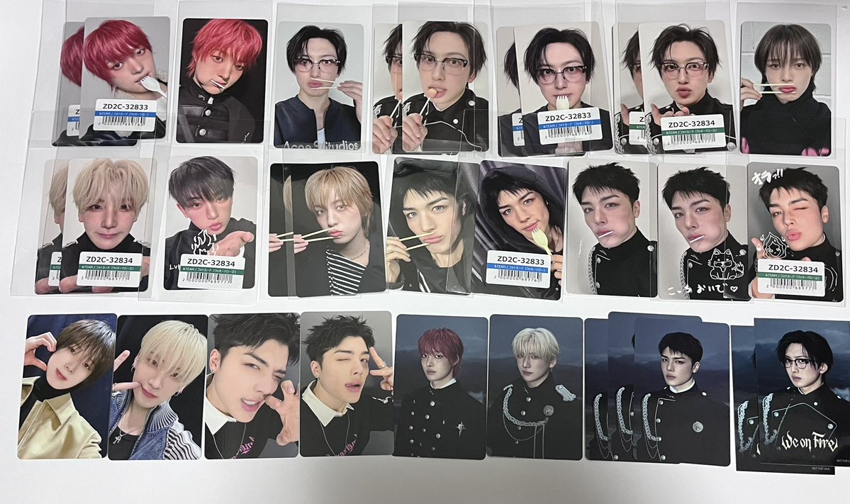 atjo_25's tweet photo. &amp;TEAM We on Fire SHOWCASE トレカ 交換

【求】JO、NICHOLAS
【譲】画像のもの

アジツ千葉、オフイベ東京での手渡し＞郵送での交換

ショケトレカの他にまとめて交換できる方（ツリーに繋げます）、
揃ってきているので手持ち少ないものから優先させていただきます🙏

 #andTEAM交換 #andTEAM_交換 https://t.co/eazHMwVaz6