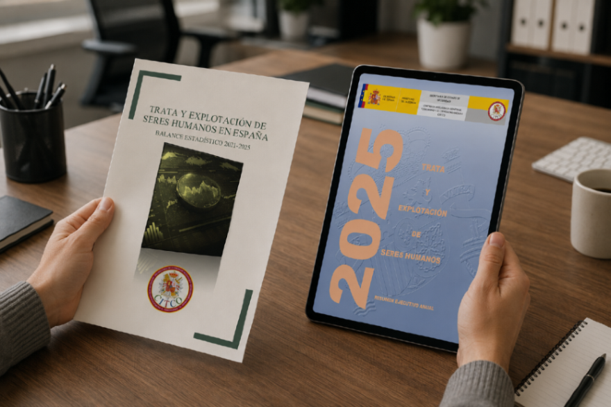 interiorgob's tweet photo. 📚 @interiorgob publica el “Balance estadístico 2021-2025 sobre trata y explotación” del Centro de Inteligencia contra el Terrorismo y el Crimen Organizado #CITCO.

➡️1.869 víctimas liberadas en 2025, ⬆️4 %
➡️413 operaciones
➡️112 bandas desarticuladas

🔗 https://t.co/D5o1zPY3w8 https://t.co/KXYpRnmPbn
