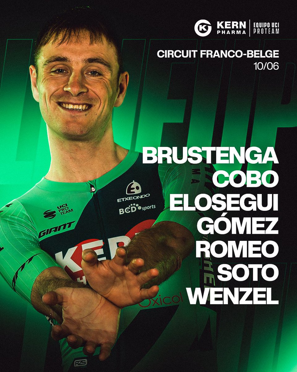 EqKernPharma's tweet photo. 🗻 Un ‘siete’ equilibrado y de nivel para tratar de ser protagonistas mañana en el 🇧🇪 #CircuitFrancoBelge

🟢 Marc Brustenga
🟢 Iván Cobo
🟢 Iñigo Elosegui
🟢 Iker Gómez 
🟢 Sergio Romeo
🟢 Antonio Soto
🟢 Mats Wenzel https://t.co/nYbwAXFm1o