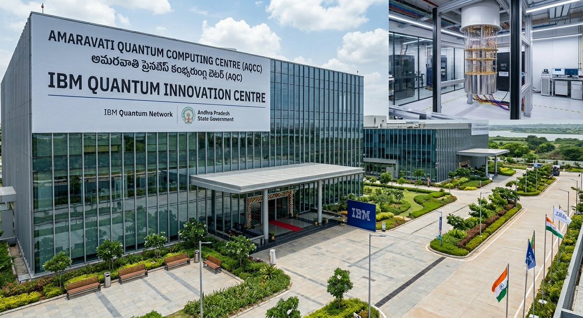 MissionAndhra's tweet photo. IBM Quantum Innovation Centre Coming to Amaravati 

• AP Government approves establishment of an IBM Quantum Innovation Centre at the Amaravati Quantum Computing Centre
• The facility will become part of the prestigious IBM Quantum Network, boosting research and innovation capabilities
• A State-level Task Force on Quantum Technologies and Biosciences has also been constituted to drive future-ready initiatives

#AndhraPradesh #Amaravati #QuantumComputing #IBM #Innovation #Technology #Quantum #Research #FutureTech #InvestInAP

@AKNarne @pdsdnn @straightarrow26 
@talasilavsagar @Aishwaryathiri1