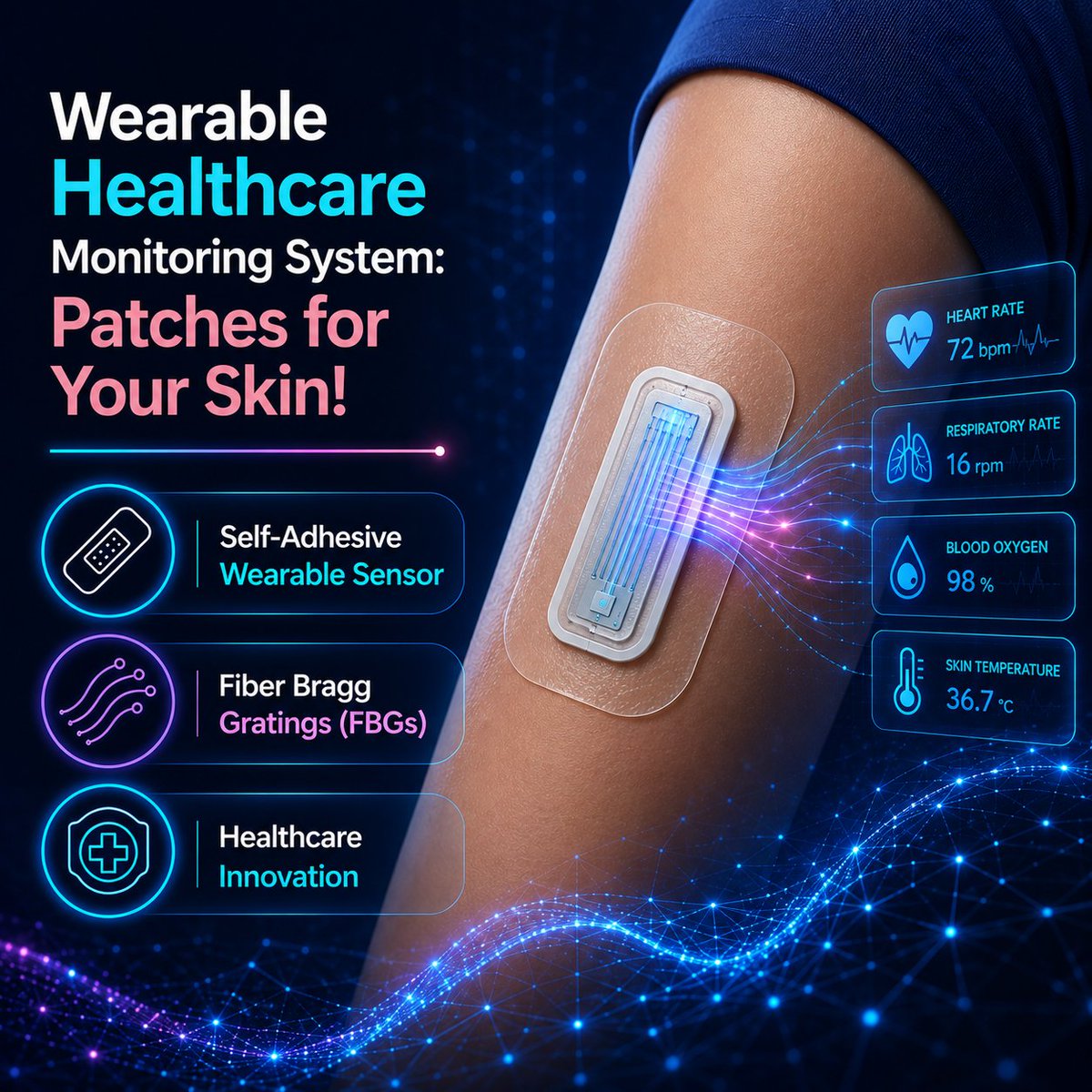 sensorsalert's tweet photo. A Comfortable Wearable Healthcare Monitoring System: Patches for Your Skin!
Read the full article on IEEE Sensors Alert.
https://t.co/pwc2cCmJdd
#IEEE #IEEESensorsAlert #WearableTechnology #HealthcareInnovation #SkinAdhesiveSensor #SmartHealthcare #WearableSensor https://t.co/TWRuiWX3LT