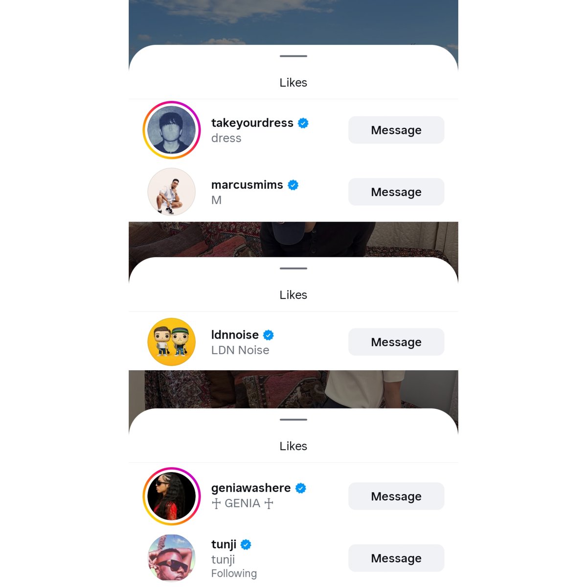 anythingforlmk's tweet photo. Dress, Marcus Mims, LDN Noise, Genia and Tunji Balogun liked Mark's latest IG posts

🫶 https://t.co/oly8snwvzQ