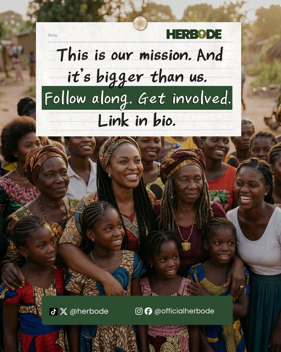 herbode's tweet photo. That’s what Herbode is here to change, to be their safe place; one outreach, one girl, one community at a time. 💚✨ https://t.co/FgWNISvwrx