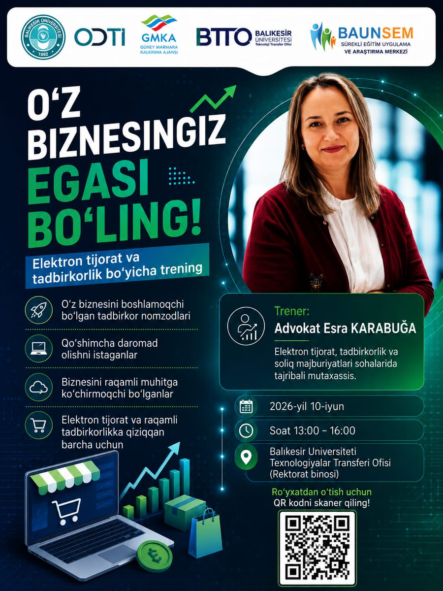 bauntto's tweet photo. Kendi İşinin Sahibi Ol! E-Ticaret ve Girişimcilik Eğitimi

• Başvuru Adresi: https://t.co/e3MC1pyfKT https://t.co/g6e25eM9cB