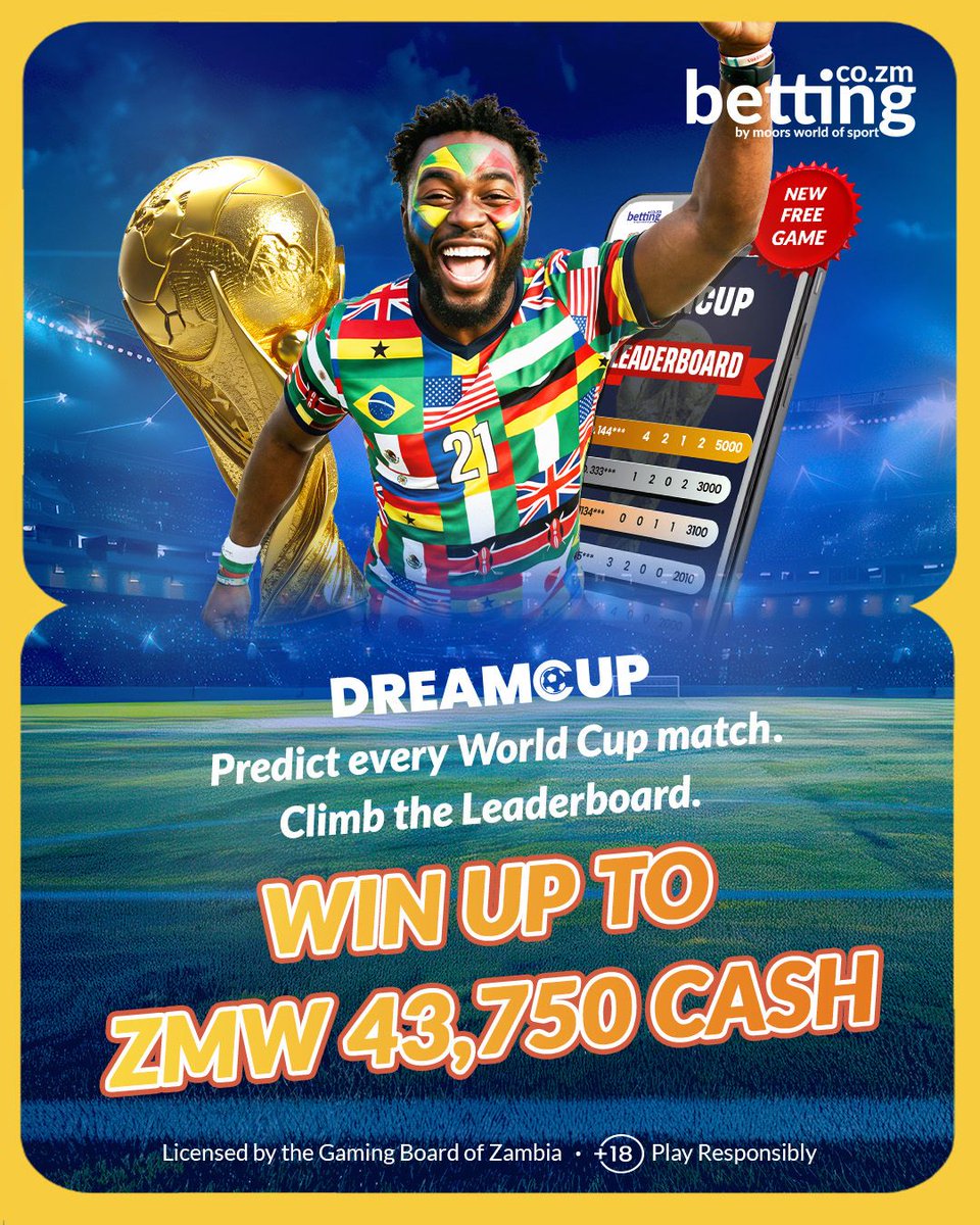 mwos_zambia's tweet photo. Join the FREE-TO-PLAY prediction game running across 5 leaderboard seasons
โฝ Predict the 1X2 results of World Cup matches
๐ฐ Stand a chance to win up to ZMW 5,000 in cash prizes
https://t.co/xG2gc8kbPz
#MWOS #MWOSZambia #TheHomeOfSports #DreamCup https://t.co/ul1EOjALcn