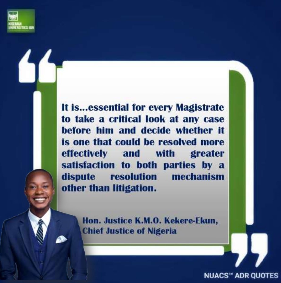 nuacs's tweet photo. "It is... essential for every Magistrate to take a critical look at any case before him and decide whether it is one that could be resolved more effectively... by a dispute resolution mechanism other than litigation."

#CostEffective #CollaborativeLaw #PeacefulResolution https://t.co/8VhhdZENfY