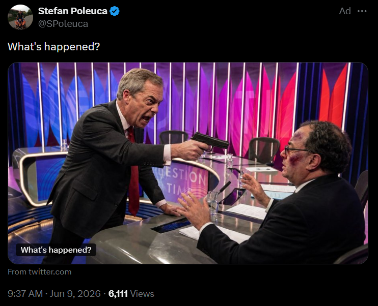 AlecFlood's tweet photo. @graceyldn I think this is my favourite version so far, well and truly jumping the shark https://t.co/OJ37OWmUtD