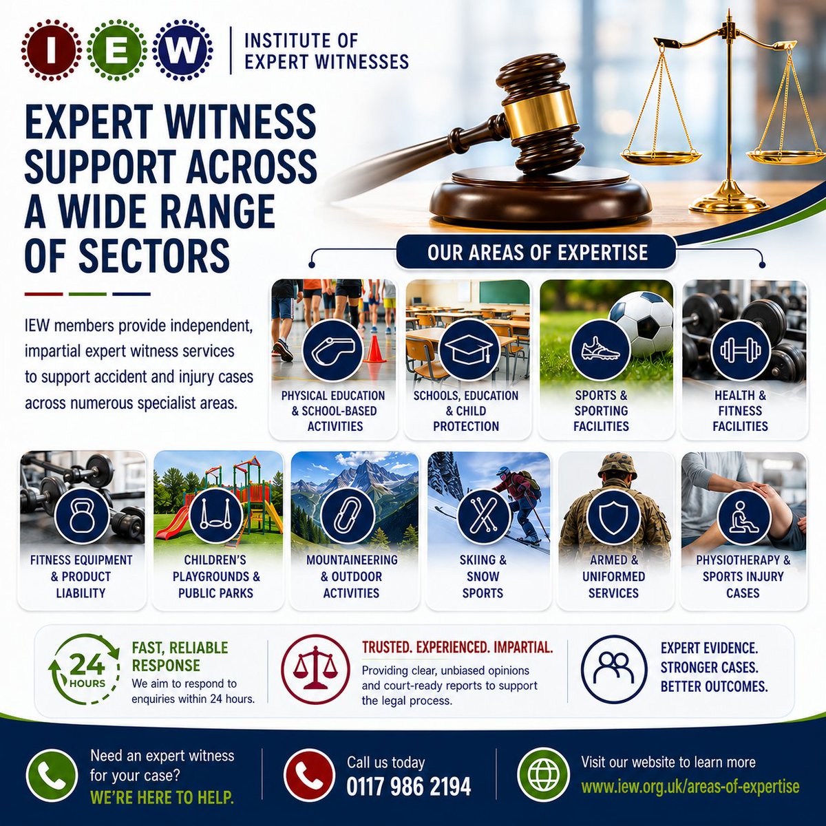 IEWofficial's tweet photo. ⚖️ Expert Witness Support Across a Wide Range of Sectors

📞 Need an expert witness for your case?
Contact our team today on 0117 986 2194 or discover how IEW can support your case: https://t.co/wQUwaSgnIo

#ExpertWitness #PersonalInjury https://t.co/o2jRwoPubg