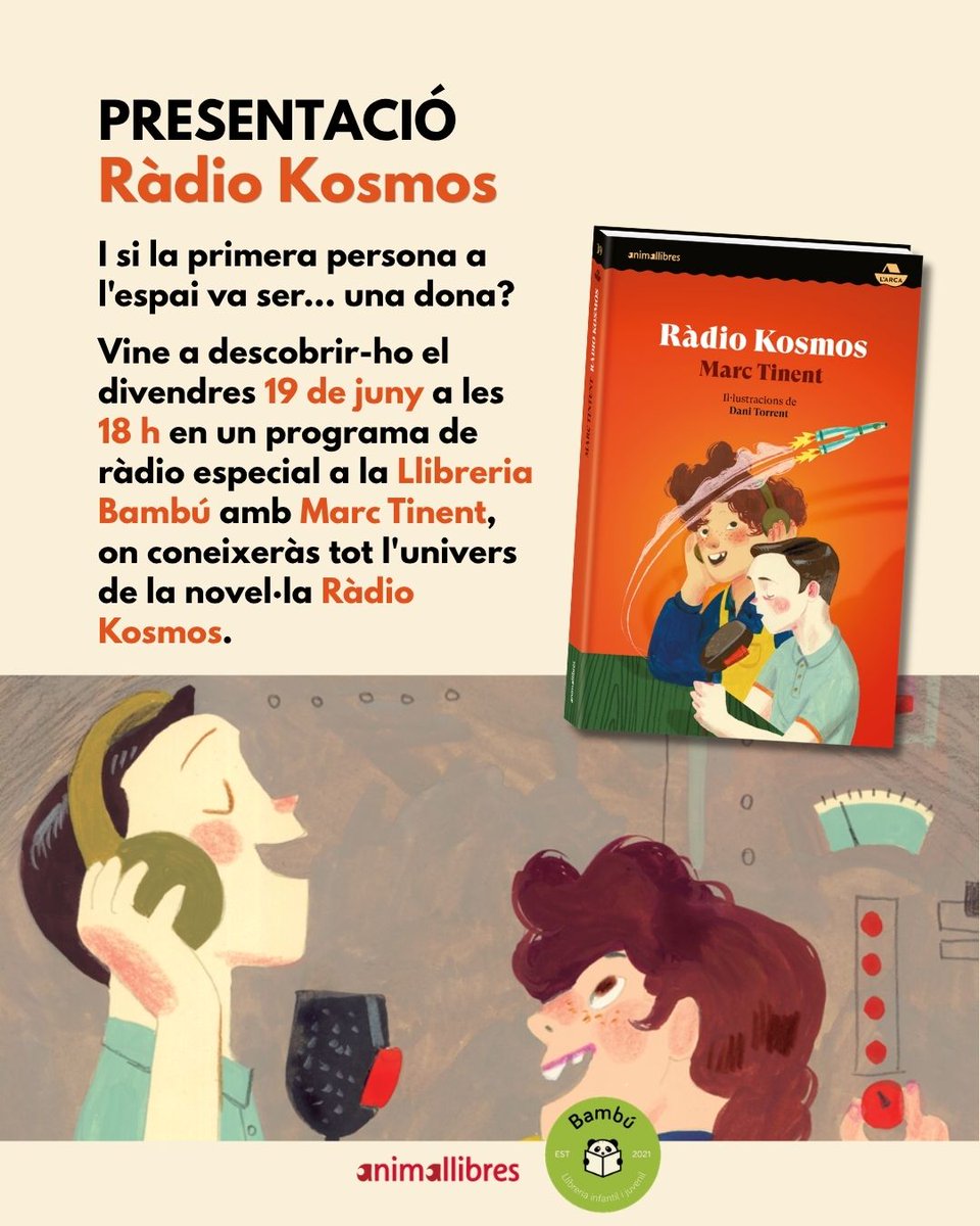 AnimallibresEd's tweet photo. Aquest juny tenim dues cites molt especials amb els nostres autors!

19 de juny | 18 h | Llibreria Bambú

20 de juny | 18.30 h | Abacus Fabra i Puig

Us hi esperem per compartir lectures, converses i moltes aventures! https://t.co/D1TOaifZLD