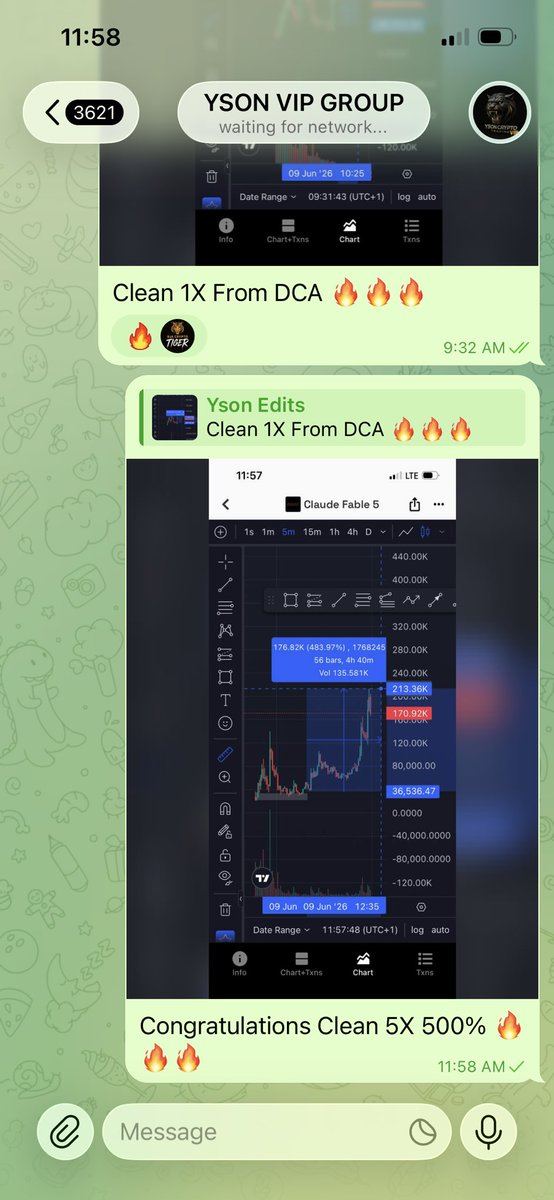 yson_crypto's tweet photo. Catch 5X with My VIP 🔥🔥 https://t.co/PPzR8f1cuQ