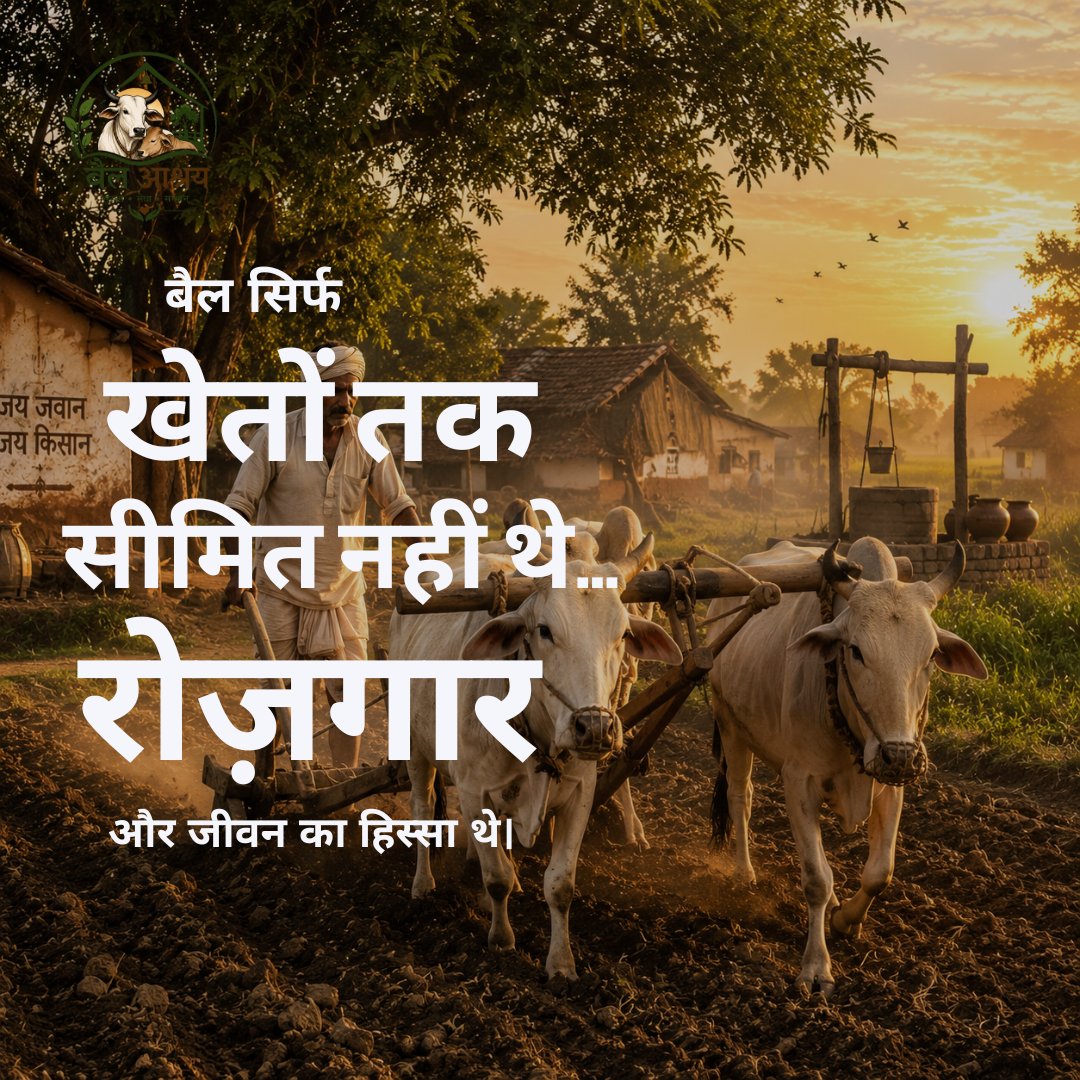Bailashray's tweet photo. बैल सिर्फ खेती का हिस्सा नहीं थे, वे गाँव की अर्थव्यवस्था और रोज़गार की ताकत थे। 🐂

उनके योगदान को याद रखें और उनके संरक्षण में अपना सहयोग दें।

📞 9217710855
🌐 https://t.co/69z5uLdrex

#BullCare #RuralIndia #AnimalWelfare #Heritage #BailAshrey https://t.co/ztQurdBjxV