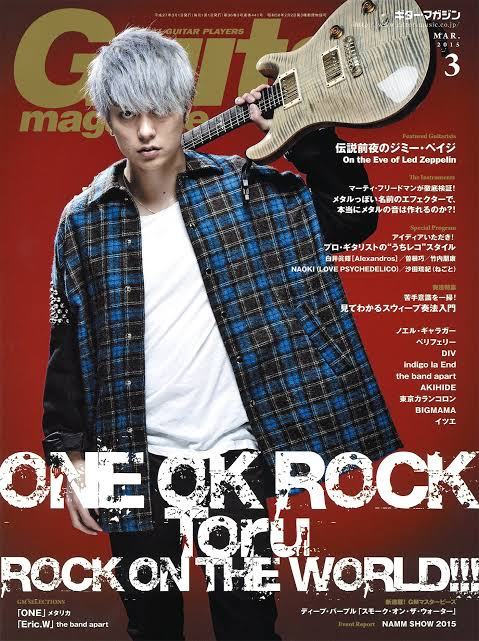rocqnow's tweet photo. ONE OK ROCKのToruが表紙の「ギター・マガジン 2015年3月号」が数量限定で販売中！バンドのリーダーとして彼が抱える想いや、メンバーが減って感じたことなどが赤裸々に語られたインタビュー。

詳細👉️https://t.co/61WIEnbsEU https://t.co/73eLVyLpHa