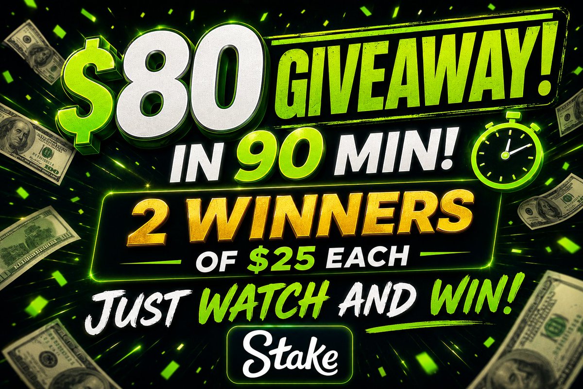 casper_322's tweet photo. $80 GIVEAWAY + 2 WINNERS OF $25 EACH!

1️⃣ Watch the stream
2️⃣ RT + Tag 2 Friends
3️⃣ Send proof you're watching + your Kick username https://t.co/kccLjb2vVe