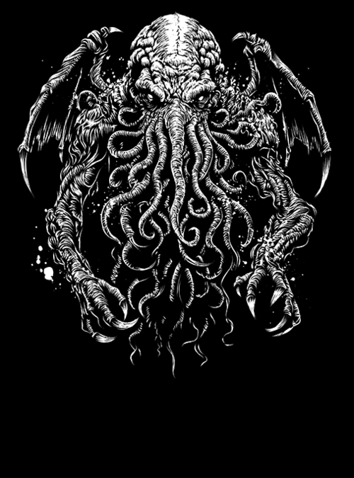 qwertee's tweet photo. "Great Old One In the Shadows" is today's featured tee on https://t.co/0FJCFDWHme RePost for a chance at a FREE TEE! https://t.co/6Y1nv8WuaD