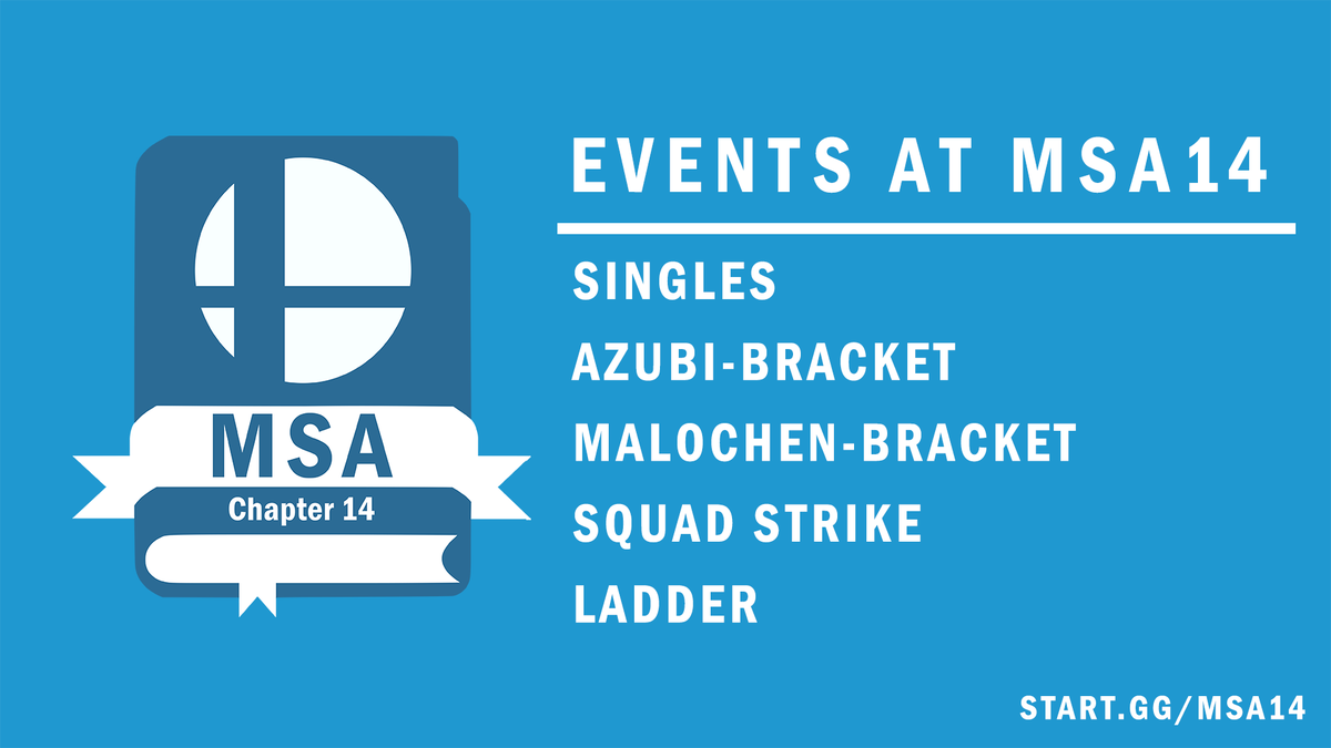 MunichSmash's tweet photo. At #MSA14 we feature a total of 5 events for our attendees!

The Ladder will be held on smashfreaks
A much improved version of the format

The Azubi-Bracket is an amateur bracket

The Malochen-Bracket is an event for our full-time workers! https://t.co/iK0bLoGH1u