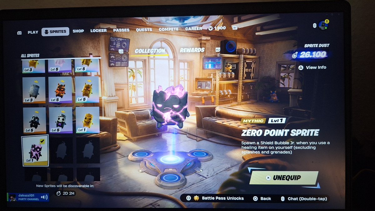 HeadShimo's tweet photo. @FortniteJPNews Have you found the zero point sprite  yet ?! 🔥 https://t.co/5hjMzo3IPI