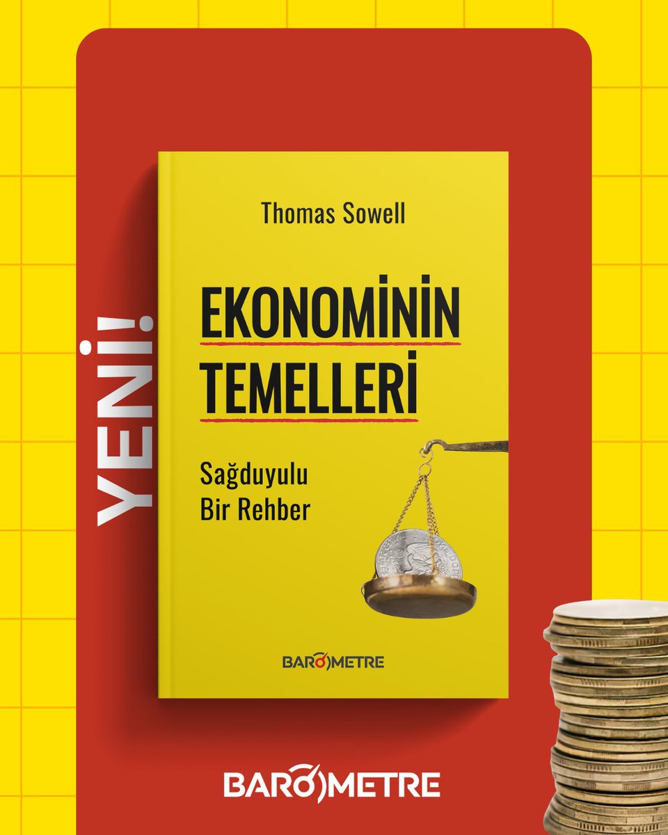barometreyayin's tweet photo. Kitapları en çok satan ekonomist olan Thomas Sowell, farklı ekonomik sistemlerin altında yatan genel prensipleri açıklıyor. Dünyanın dört bir yanından ve yüzyılları kapsayan tarihi bilgilerden canlı örnekler sunan Sowell, temel ekonomik prensipleri genel halk için sade bir dille sunuyor.