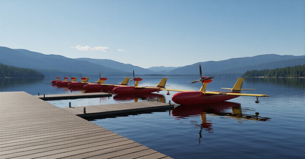 MarcosAerospace's tweet photo. Wildfire Today has covered Quencher, our autonomous amphibious aerial firefighting concept.

4,500L, unmanned, AI-assisted, day/night wildfire response.

Opening talks with strategic investors &amp; partners.

@elonmusk #Wildfire #Aerospace
https://t.co/hWmwVSkjrK https://t.co/PCIo7vPfAU