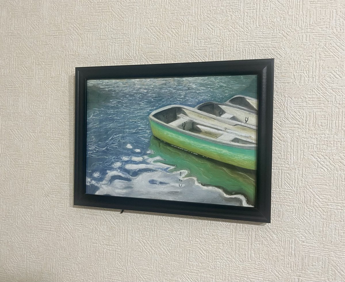 hanadasub's tweet photo. 引越しするから保護のために適当な額に入れたんだけど、いい感じ
描き途中 https://t.co/IE89dAHvqg