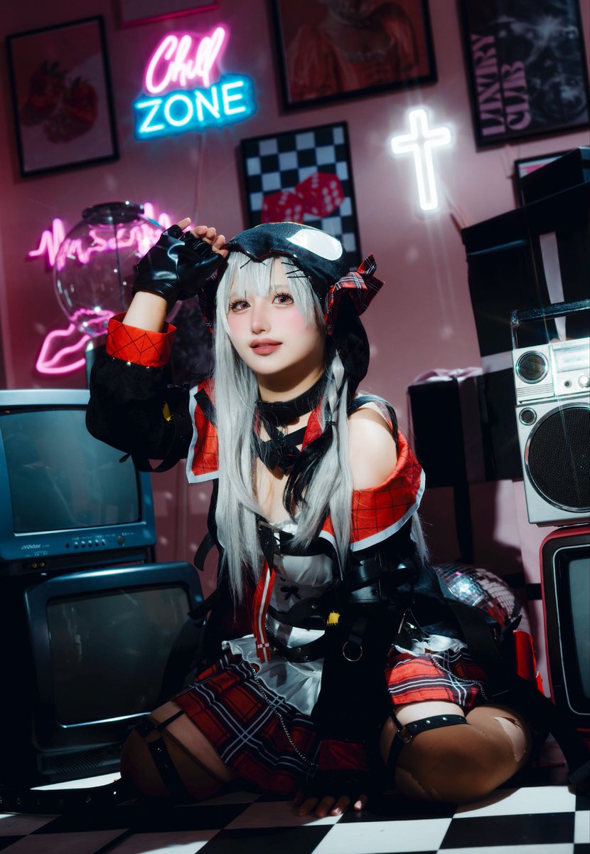 hoshimiya_cos's tweet photo. cosplay.

　　ホロライブ／沙花叉クロヱ🎣

『 秘密結社ホロックスの
　　　　　掃除屋でインターン 』

 #さかまた飼育日記  #コスプレ https://t.co/ET233cJVE3