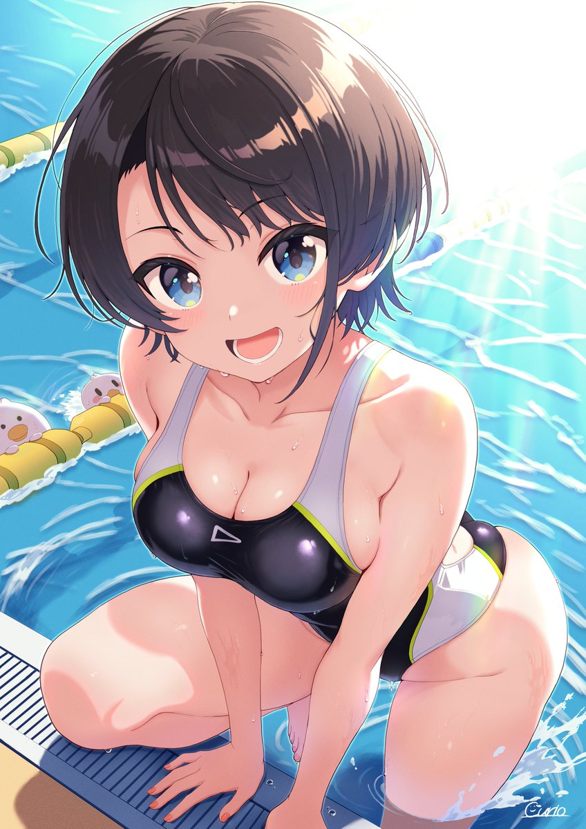 Curio_illust's tweet photo. 🚑「おいスバ友！見てないで泳ごうぜ〜！」🏊‍♀️☀️
↓ツリーに背景透過差分あり〼
 #プロテインザスバル https://t.co/CMlv3AEXnI