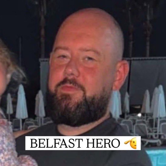 r1ghtmedia's tweet photo. WELL DONE THIS MAN 🫡

 I’ve seen a lot of comments and posts criticising the onlookers for not doing anything sooner. but this man had just arrived on the scene, got the hurling bat out of his car straight away and stopped the terrorist doing anymore damage.

#BELFAST #NI https://t.co/x8dS5Epp28