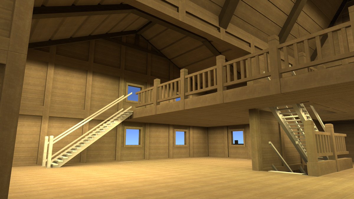 Akhilow3113's tweet photo. 新しいVRChatワールドの制作記録。  
(期日：6/24目標)  

17日目      

VCCでの家のチェック。 

あんまり進められなくて期日間に合わなそうだけど、完成目指して続けます。

#Blender #VRChat https://t.co/I0UxHSJSEN